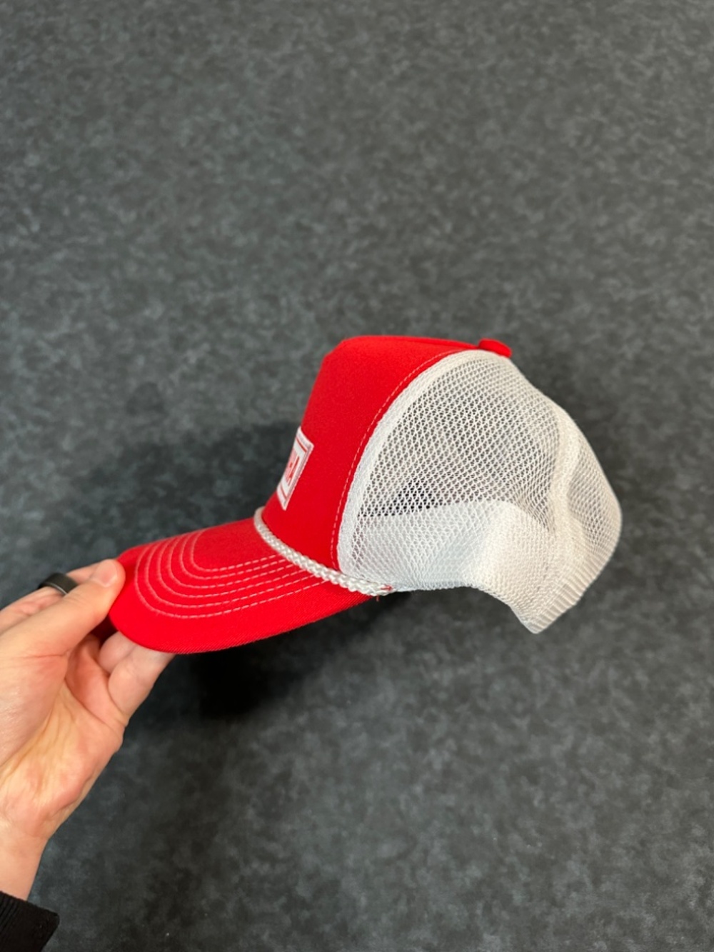 Yamaha Red and White Foam Front Rope Trucker Hat - Picture 3 of 6